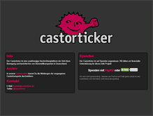 Tablet Screenshot of castorticker.de
